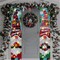 Outdoor Christmas Decorations in 2 Pieces Winter Holiday Door Banner Decoration with Light Strings and Pins for Yard Front Door Home Garage Wall Decor Xmas Hanging Porch Signs Banner